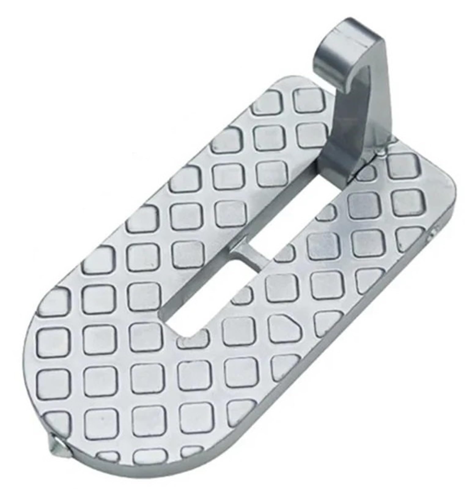 drabina dachowa auto Auto Gear Door Step Składany bagażnik samochodowy Step Wybijak do szyb Uniwersalny hak zatrzaskowy Pedał Młotek bezpieczeństwa(Silver 2pcs)