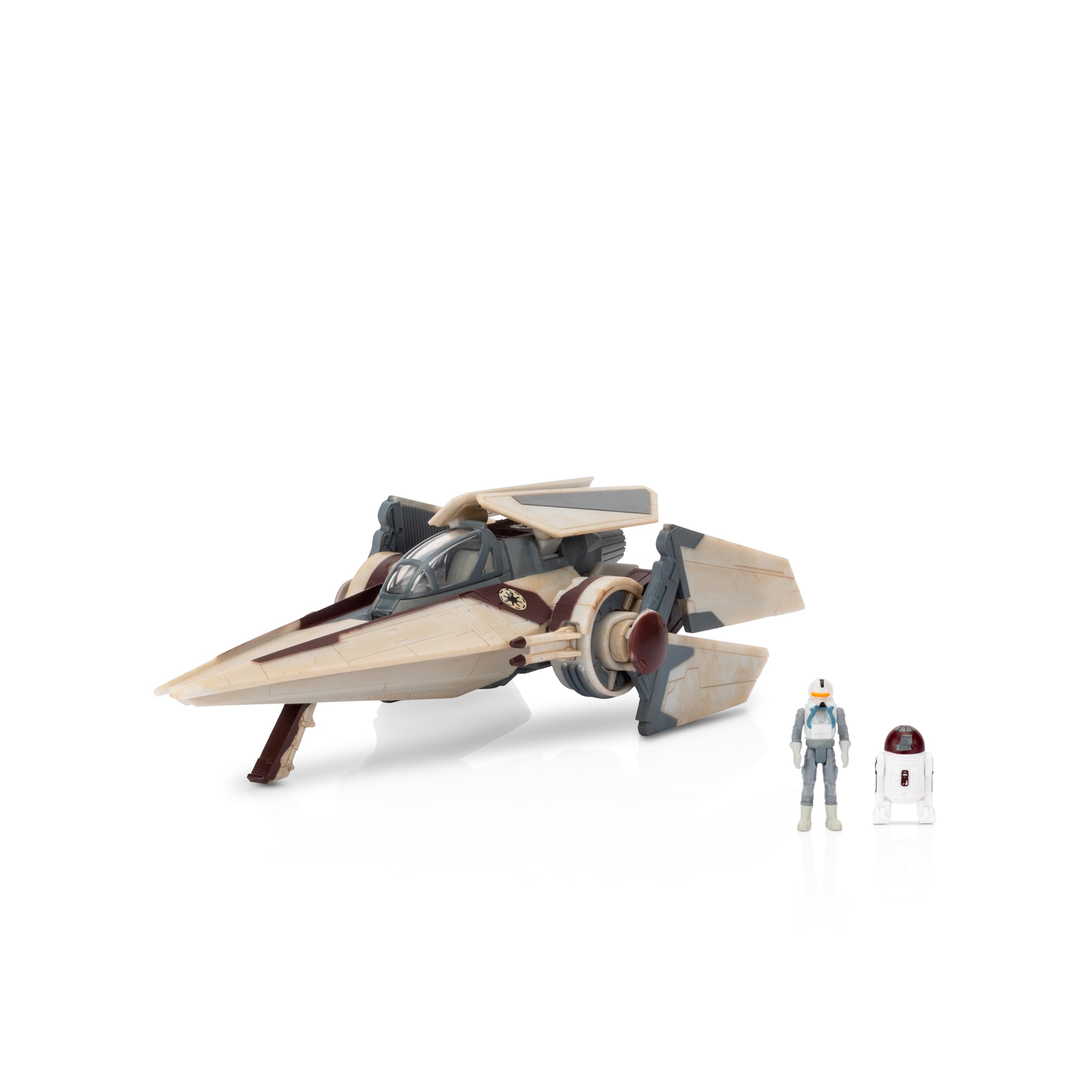 Jazwares Star Wars Micro Galaxy – Caza V-Wing Edición Armada Con Microfiguras