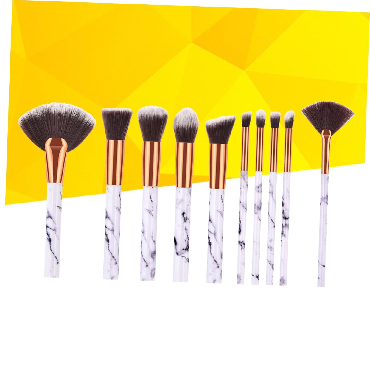 Housoutil 30stücke Teiliges Makeup Pinselset Mit Marmor- Nylonhaaren Für Gleichmäßige Anwendung Für Frauen Und Mädchen Für Tägliches Und Professionelles Make-up