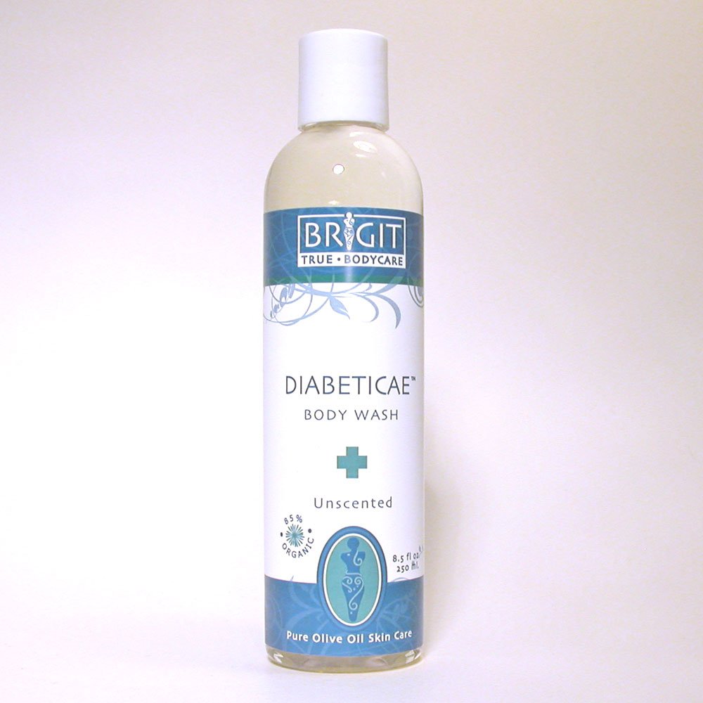 NOW: NOP certified, Brigit True Organics- Diabeticae Castile Body Wash, 8.5 fl. oz. (85% ORGANIC)