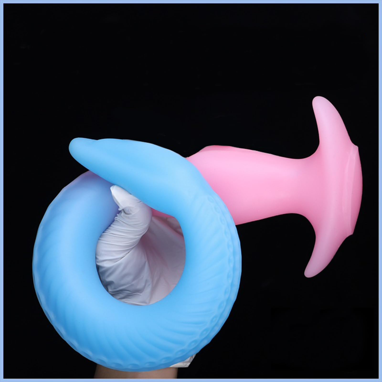 AMAZBEE Consolador Anal de Silicona Tentáculo Consolador Pulpo xxl Extra Largo con Base Estimulante Anal Plug Anal Suave Juguete Sexual Parejas Sexo Extremo (Purple-L)