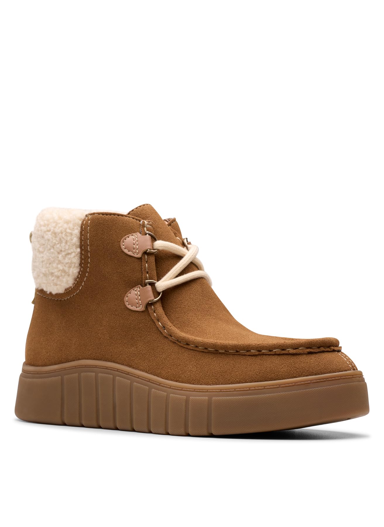 Clarks Mykah Izzy Womens Dark Tan Suede, 5