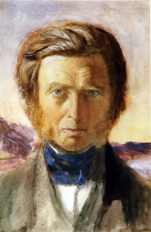 Peinture abstraite autoportrait de John Ruskin pour embellir votre chambre