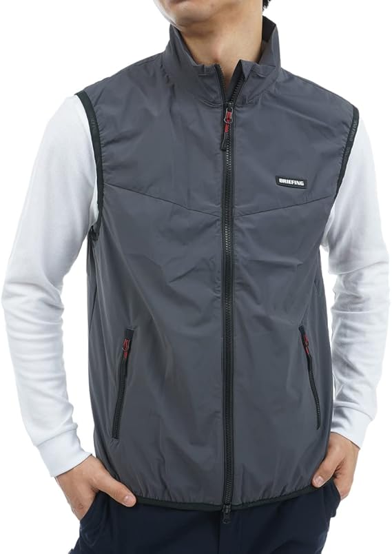 BRIEFING GOLF MS WIND VEST（GRAY／M） BRIEFING GOLF MS WIND VEST（GRAY／M）