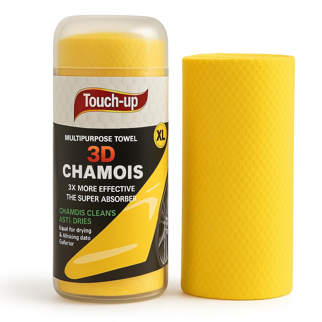3D Chamois Cleaning Cloth XL (43x64cm) | Super Absorbent Leather Towel for Car, Bike & Home | Multipurpose Wash & Dry Cleaning Cloth-image-22