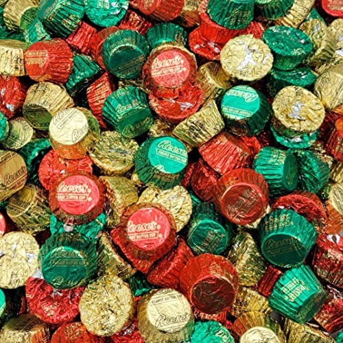 Holiday Peanut Butter Miniature Cups - Bulk Milk Chocolate Peanut