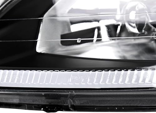 Miniatura 9 de Spec-D Tuning Faros delanteros negros LED Tubo Bar Lámparas Izquierdo+Derecha Compatible con Honda Civic 24Dr 1996-1998