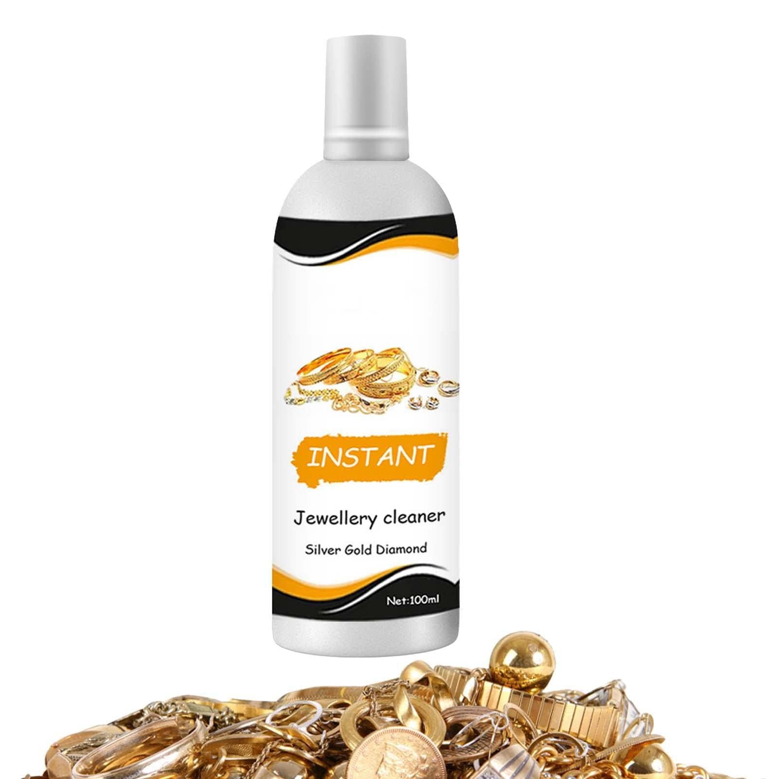 Jewelry Cleaner for All Jewelry, Gentle Diamond Cleaner Liquid, Oz Gold Silver Jewelries Polish Care Liquid, Cleanse Stains Finger-Prints, Anti Tarnish Jewelry Cleaner, Watch Rust Anti-Tarnish Cleaner