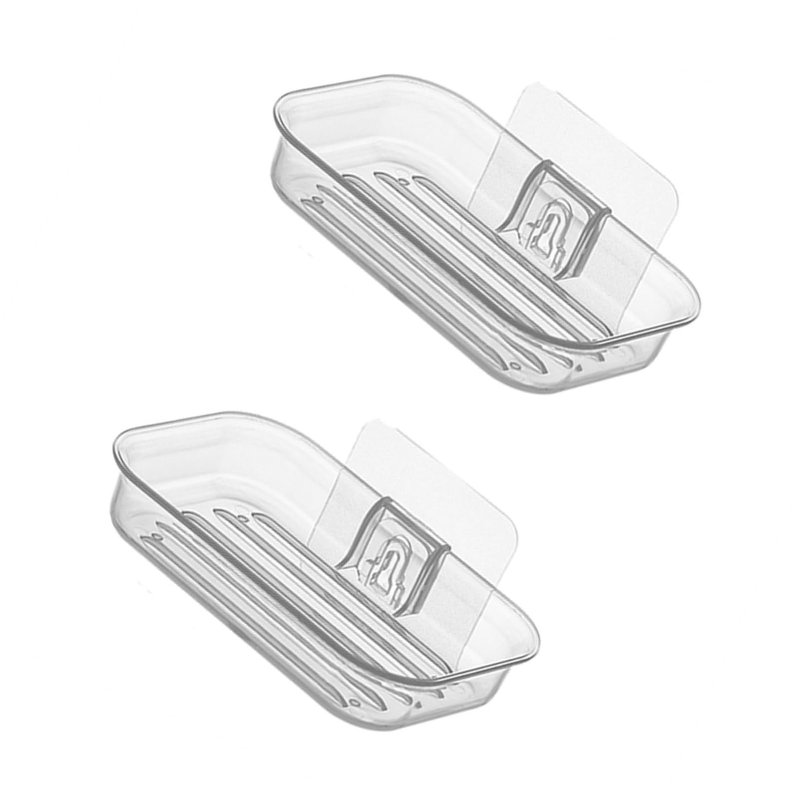 Creative Bathroom Soap with Tray Quick Drainage Bathroom Storage Wall Organizers