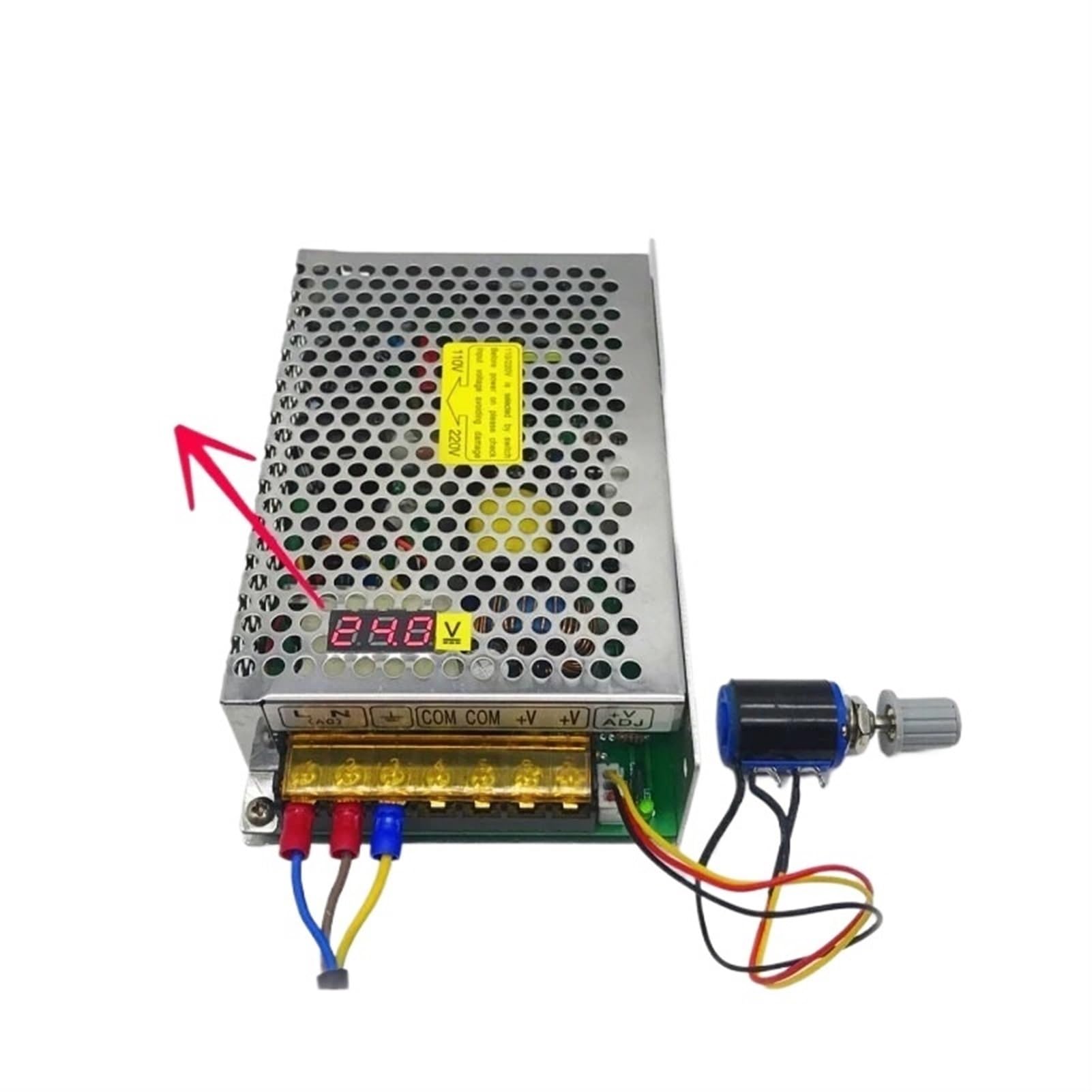 Display Digitale AC-DC 12V 24V 36V 10A 4A 6A 2A 150W Alimentatore LED con trasformatore Regolato in Tensione Regolabile(0-24V 6A)