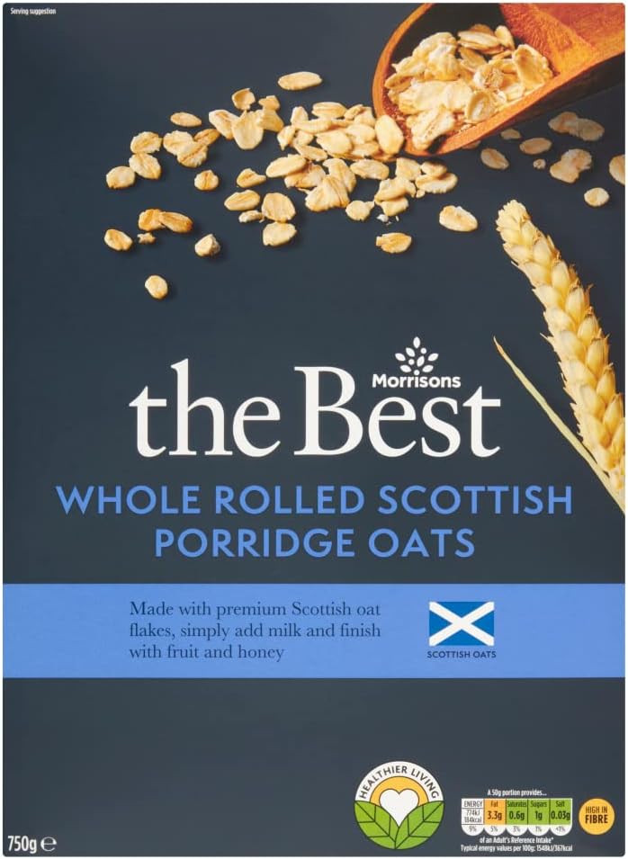 Morrisons The Best Whole Rolled Scottish Porridge Oats, 750g