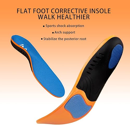 Miniatura 3 de SECOTAN Plantillas ortopédicas para aliviar el dolor, fascitis plantar, plantillas de soporte para el arco para el máximo apoyo, absorción de