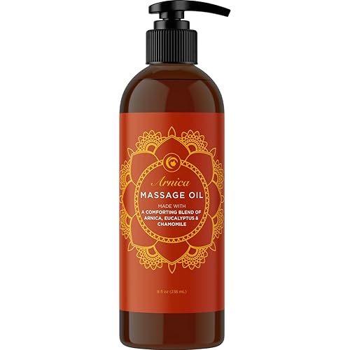 Aceite de masaje de árnica para relajación muscular - Confortable aceite de masaje para músculos doloridos para alivio en todo el cuerpo con