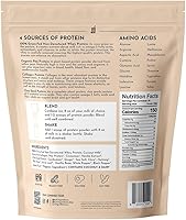 Vista 2 de JUST INGREDIENTS Chai Proteína en polvo – Mezcla de 30 porciones con suero 100% alimentado con pasto y proteínas vegetales orgánicas – Sabor cálido