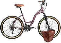 Kit Bicicleta BLITZ Aro 26 Cômodo Alumínio Urbana Sh 21V Freio a Disco + Cestinha e cadeado