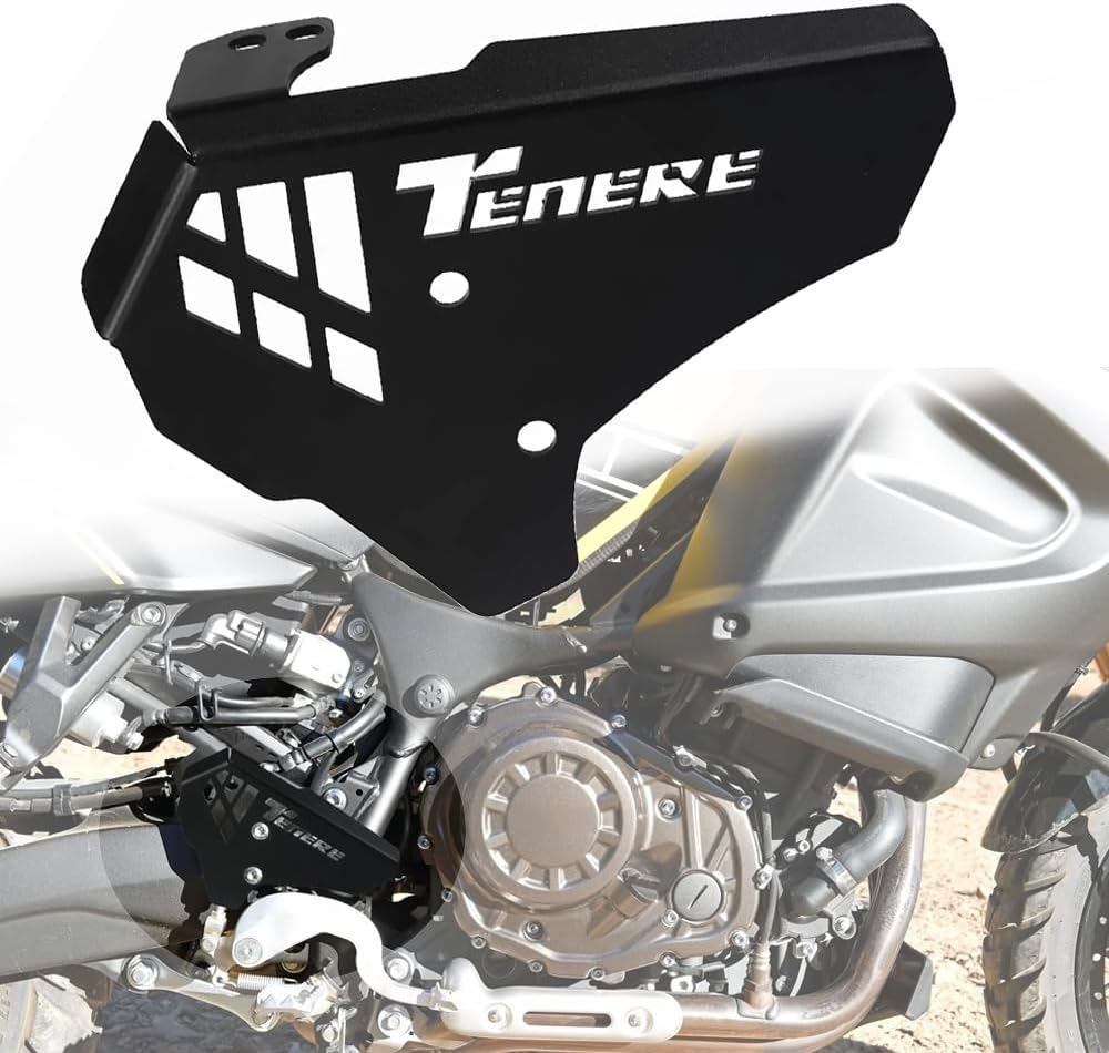 For Tenere 1200 Super XT1200Z XT1200ZE Rear Brake Master Cylinder Guard Protector Cover Heel Guard XT1200 ZEsuper tenere 1200 accessories (black)