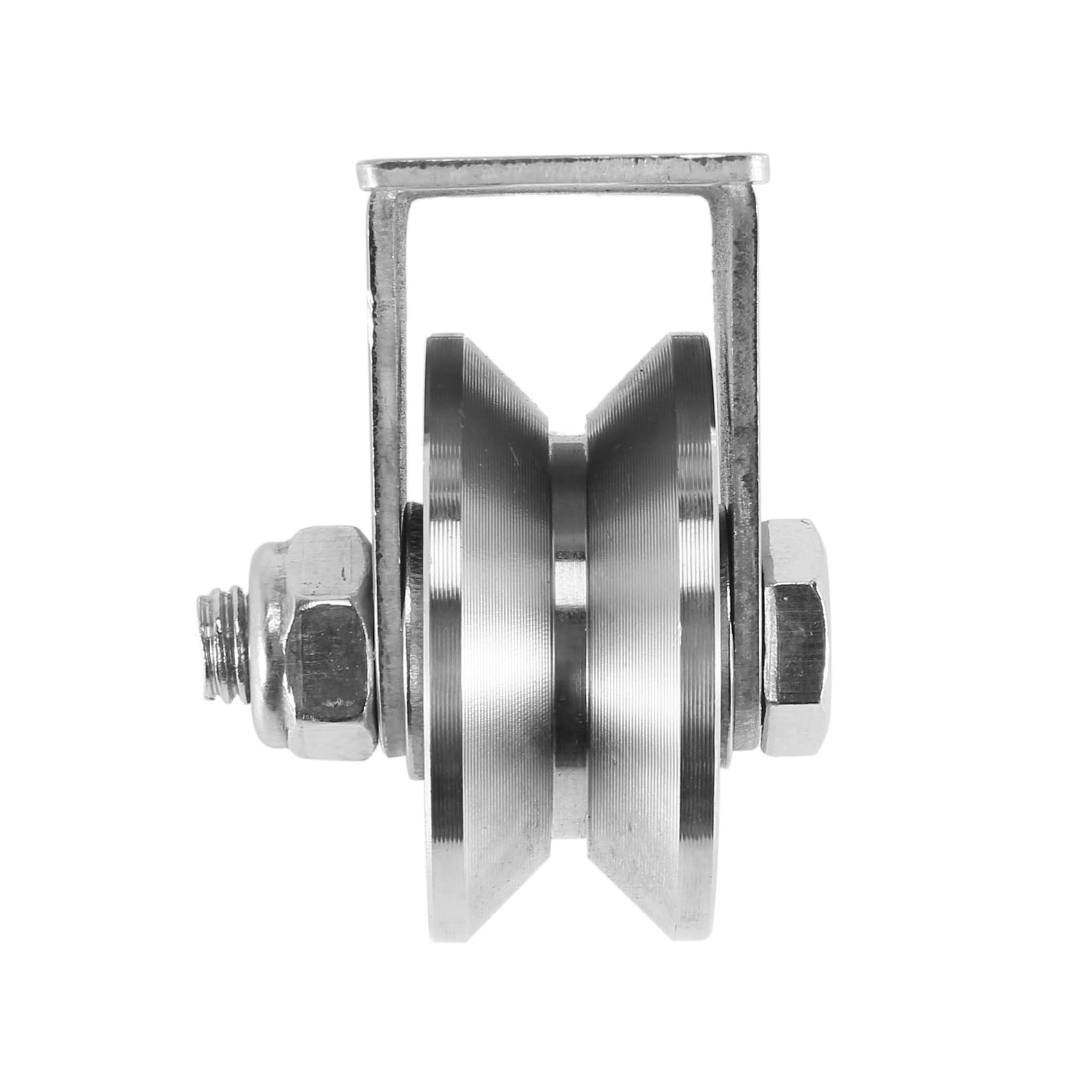 Juego de poleas de acero inoxidable en forma de V, 3 poleas resistentes para una elevación suave y aparejo, ideal para uso marino, industrial y doméstico
