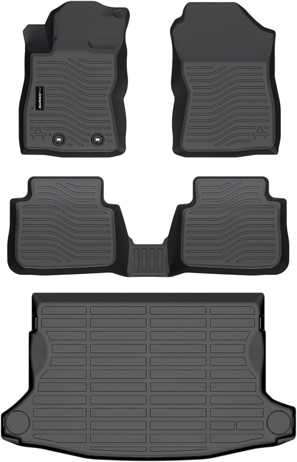 All Weather Floor Mats Cargo Mat Fit for Subaru Crosstrek 2024 2025 TPE Rubber Liners Crosstrek 2024 2025 Accessories Set All Season Guard Odorless Anti-Slip Floor Mats Cargo Liner all set for 24 subaru crosstrek