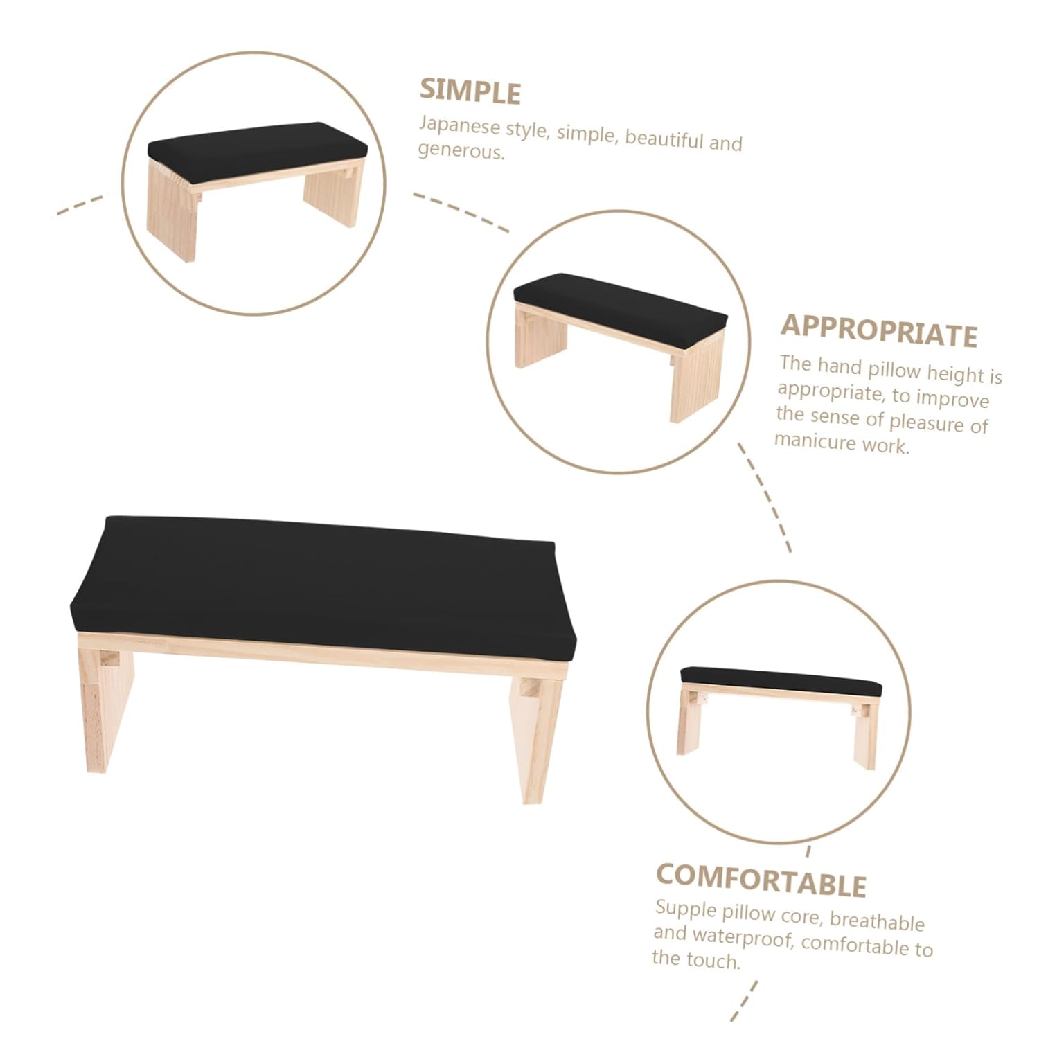 1pc Nail Arm Rest Cushion for Manicure Comfortable Hand Pillow for Nail Art Salon Home Use Stylish Wrist Pad for Steady Hands Easy Cleanup Design