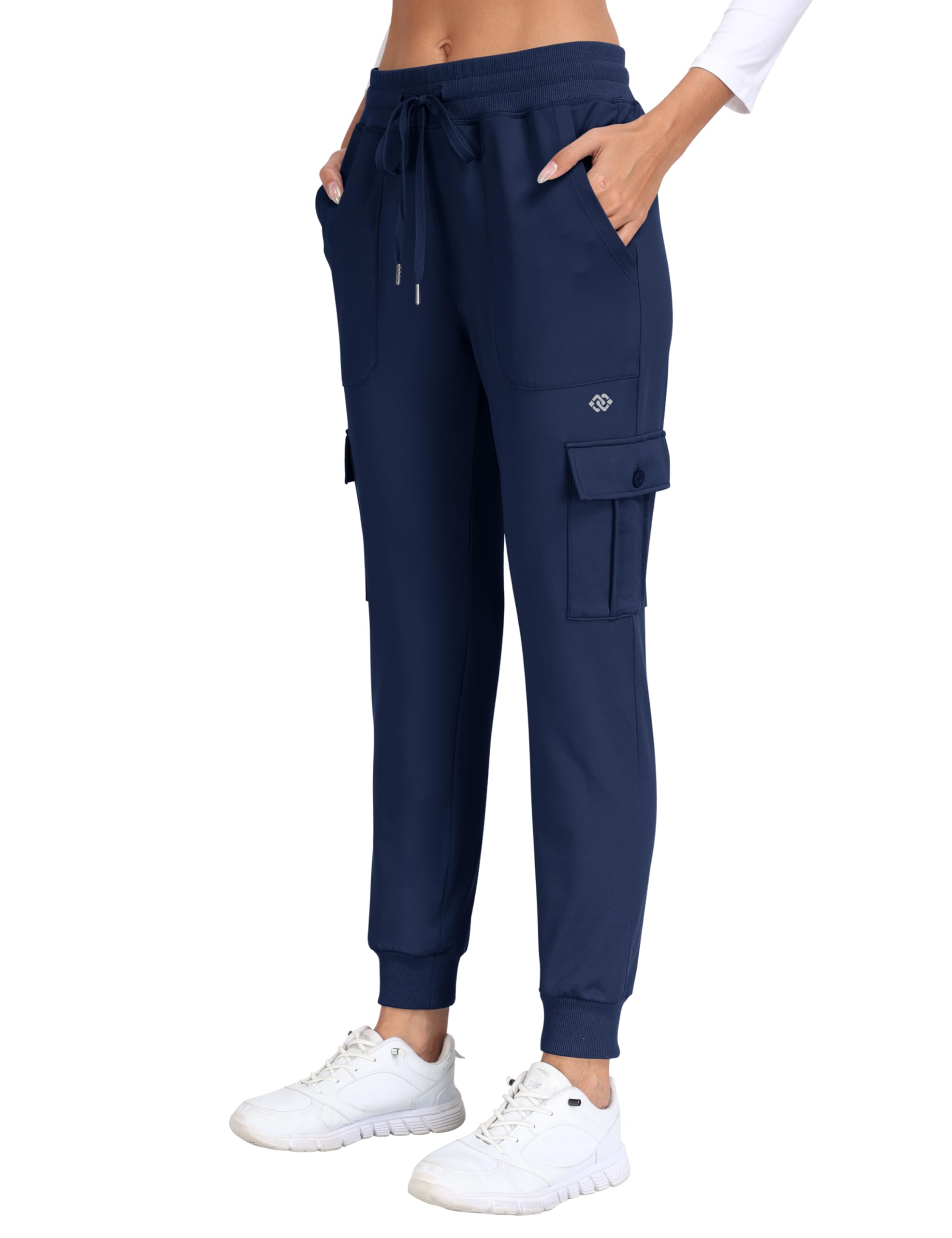JINSHI Pantaloni Cargo Donna Pantaloni Tuta Fodera in Micropile Caldi Sportivi Felpa Jogger Invernali con Grandi Tasche