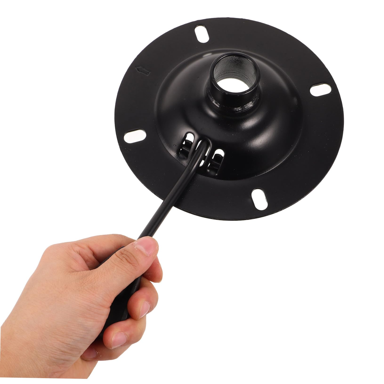 STOBOK 2 Piezas de Placa Base Giratoria para Silla de Oficina, Accesorio de Hierro Fácil de Instalar, Repuesto para Mecanismo de Control de Inclinación