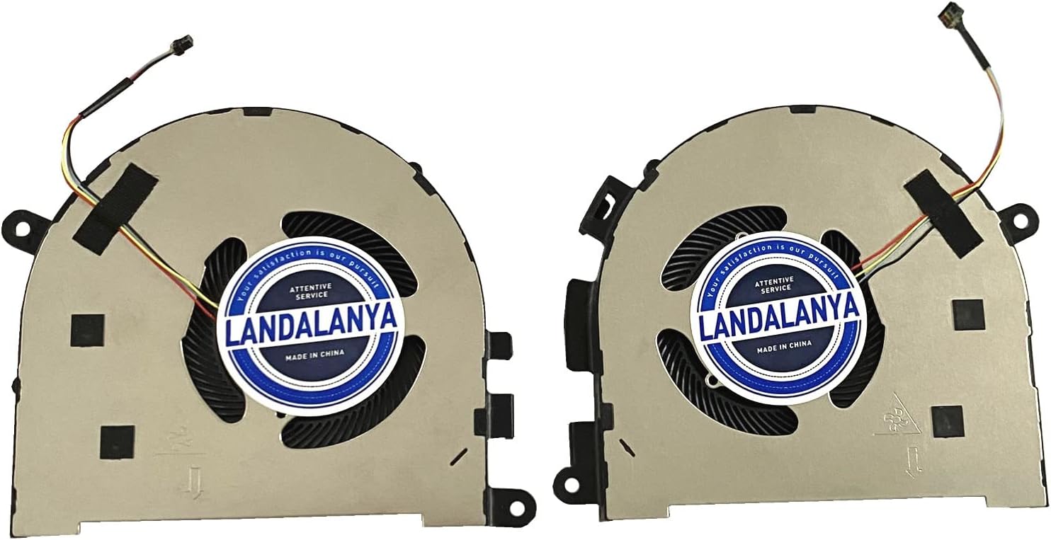 LANDALANYA Replacement New Laptop CPU and GPU Cooling Fan for Lenovo Yoga C940-15IRH Yoga 9-15IMH5 Series EG70050S1-1C040-S9A EG70050S1-1C030-S9A 5H40S19977 DC5V 0.50A Fan