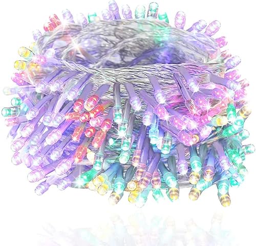 Miniatura 8 de Cadena de luces LED brillo mágico. Luces decorativas 200 LED 65.6 pies con modos multiintermitentes, controlador para la habitación de los niños,