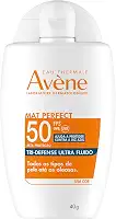 Avène Mat Perfect Tri-Defense Ultra Fluido Protetor Solar FPS50 Sem Cor com Proteção de Luz Azul que Previne Melasma e Deixa Acabamento Invisível, 40g