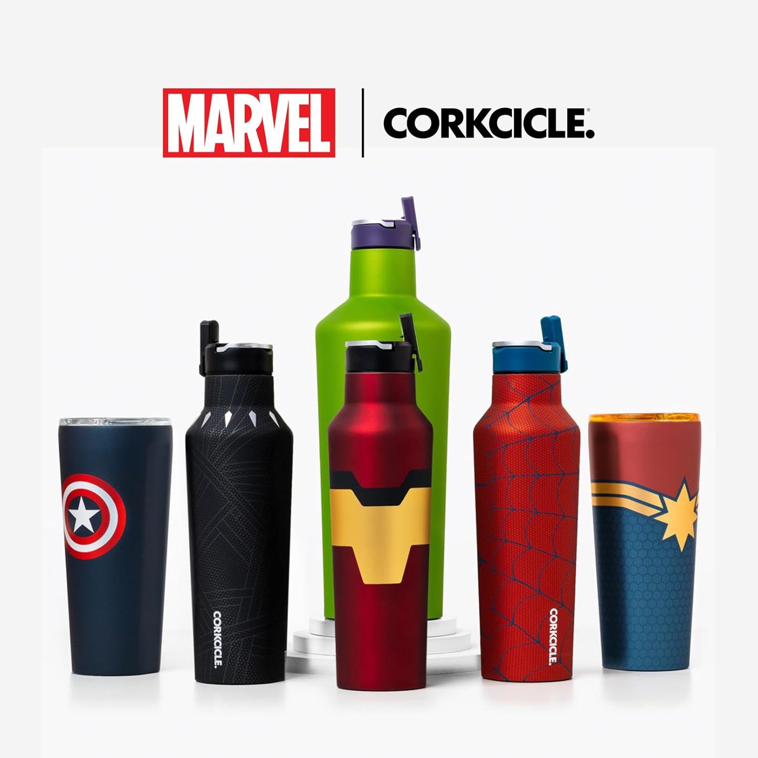 Corkcicle Sport Canteen - Beverages Cold 25 Hours - Triple Insulated Stainless Steel - Screw-On Lid - Reusable Bottle - Summer Drinkware Gift - Keeps Drinks Ice - 20 oz - Spider-Man - Image 8