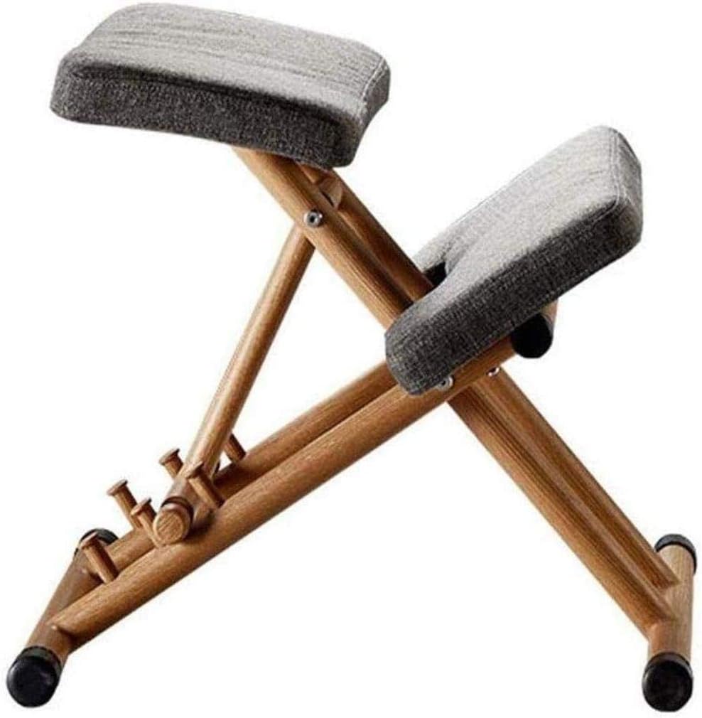 Renovation House Adjustable Orthopedic Soft Kneel Seat Professional Back Support Neck Pain Spine Tension Relief Wooden Stool Stool Chair