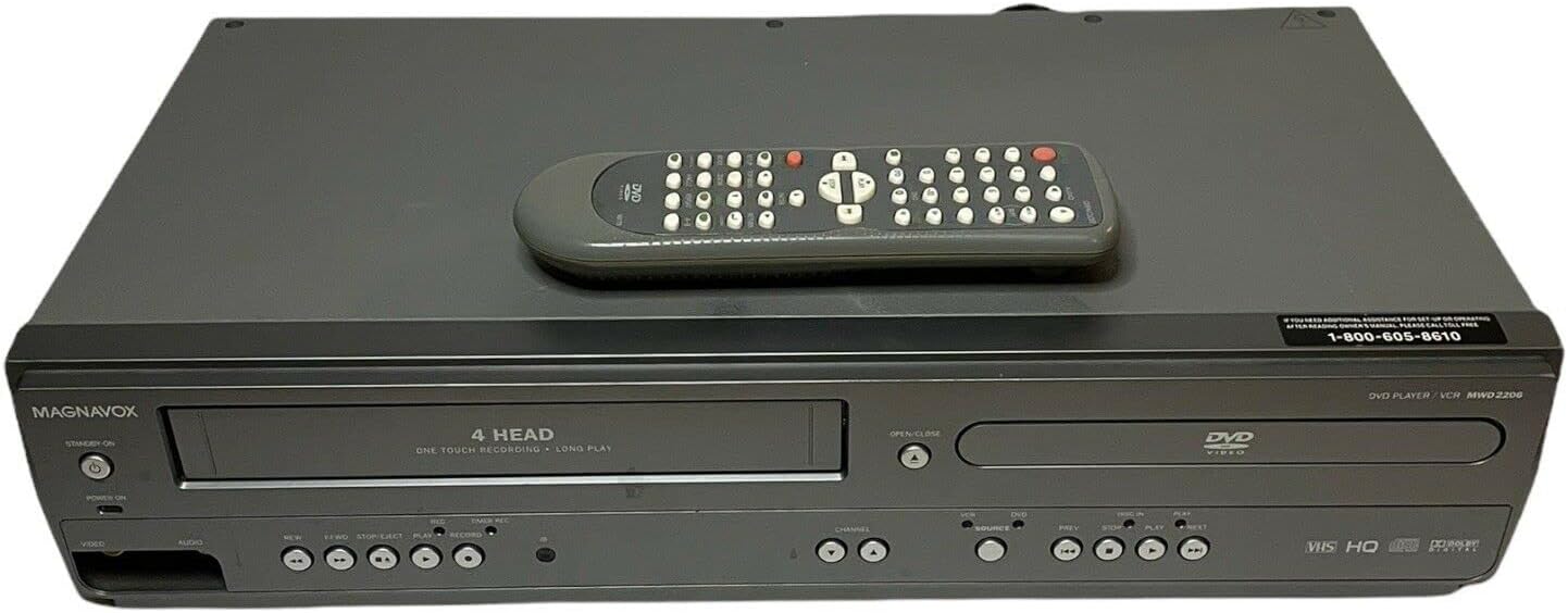 Amazon.com: Magnavox MWD2206 DVD/VCR Combination Player (Renewed ...