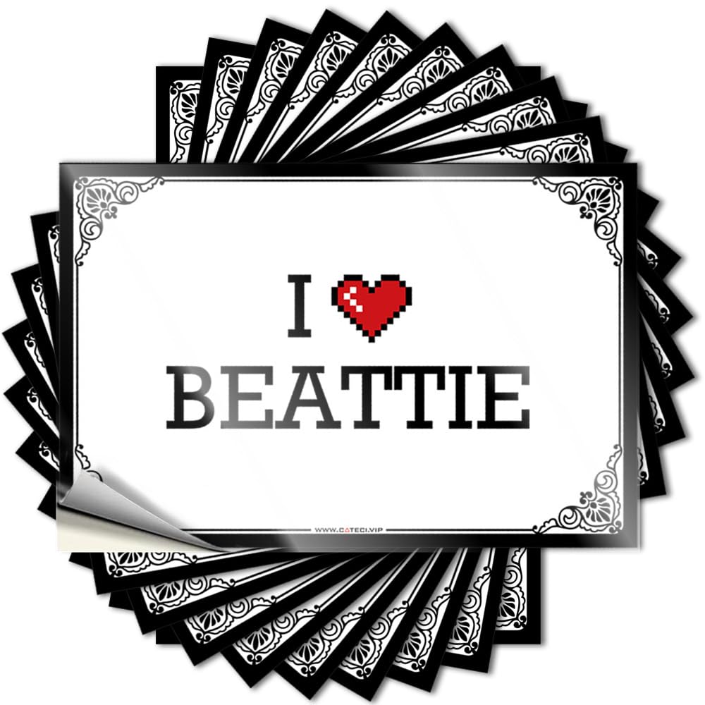 Lettering Sticker Bookish, Interior Door I Love Beattie | Bar Cart Decor(12X18CM)