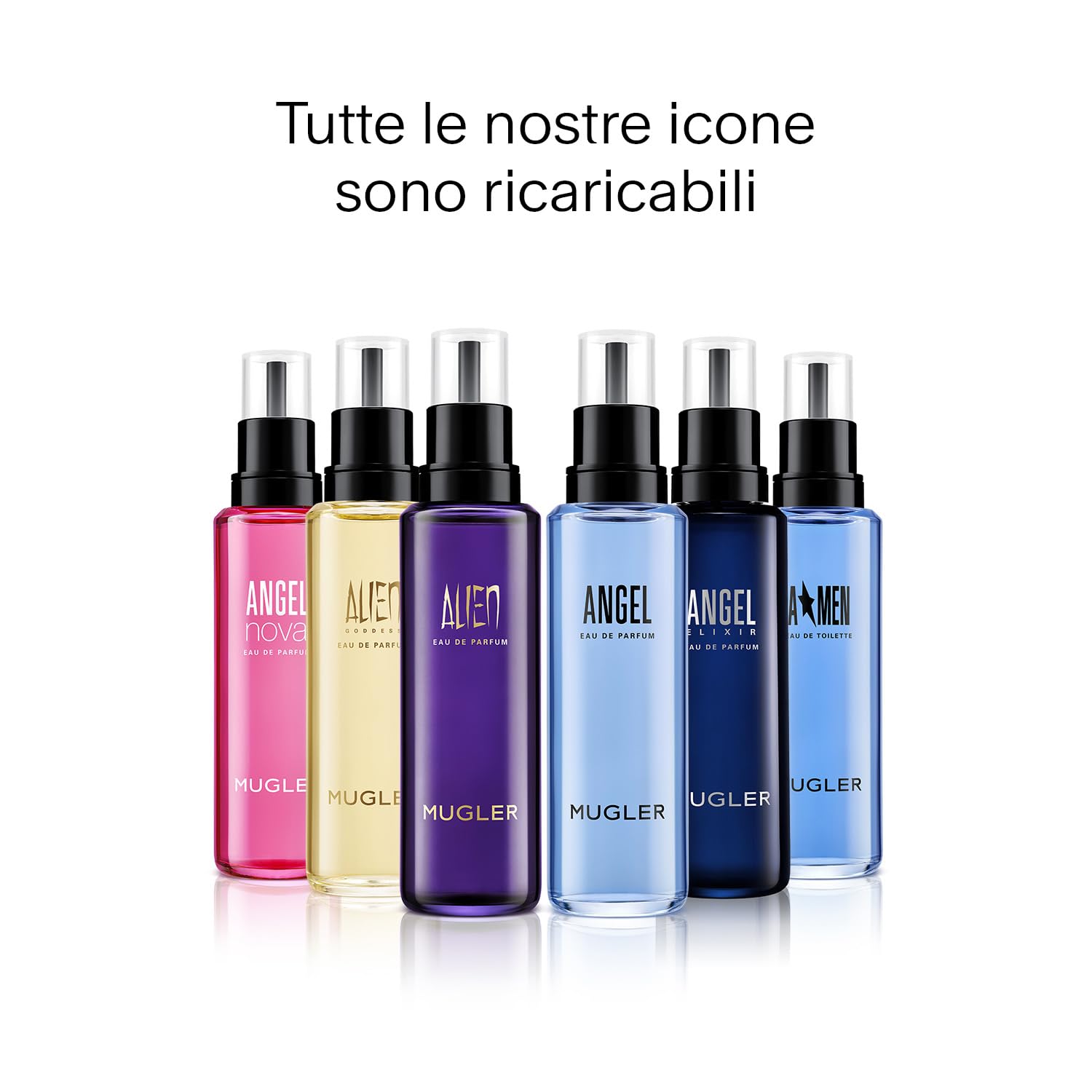 MUGLER Angel Nova, Eau de Parfum, Profumo Donna, Profumo Fruttato, Floreale e Legnoso, Fragranza Accattivante, Ricaricabile