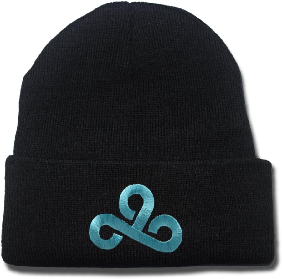 DINGZHAN Cloud9 C9 Logo Beanie Fashion Unisex Embroidery Beanies Skullies Knitted Hats Skull Caps Black