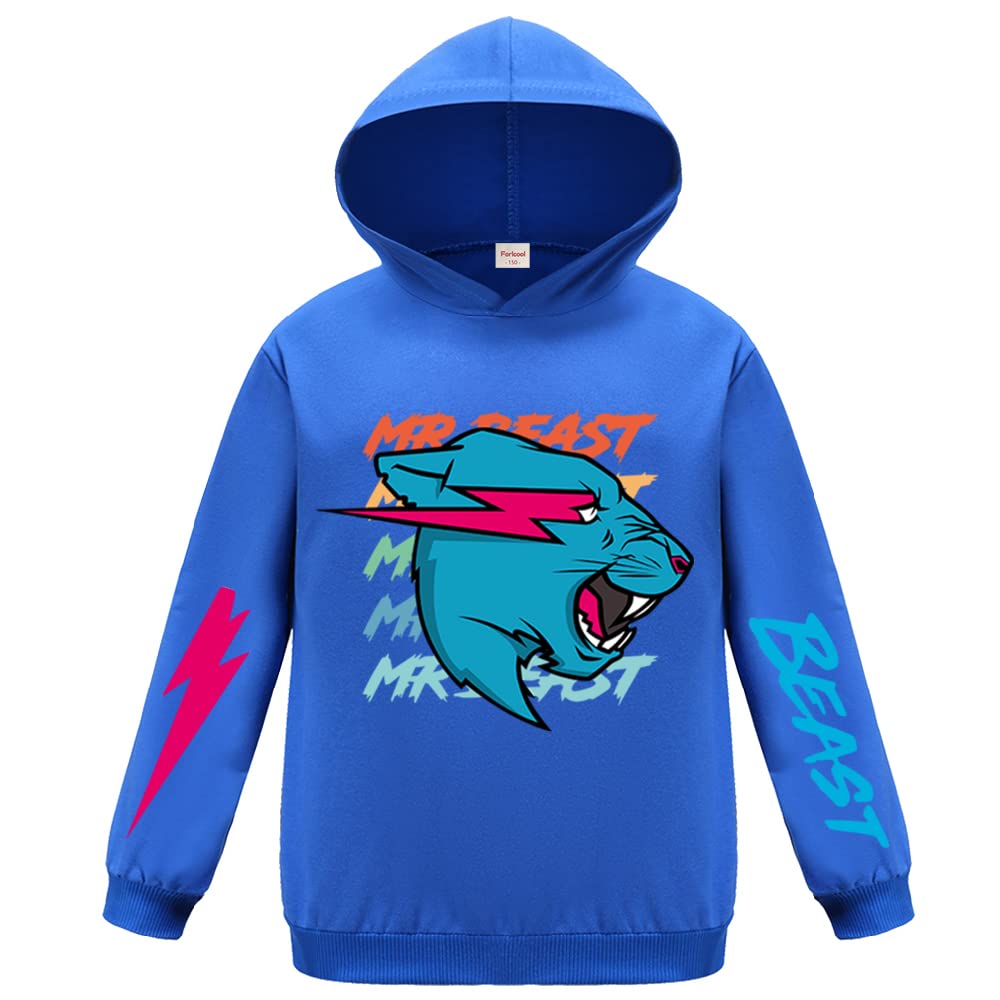 ForlcoolMr Beast Merch Pullover Hoodie for Boys and Girls Tops Jumper