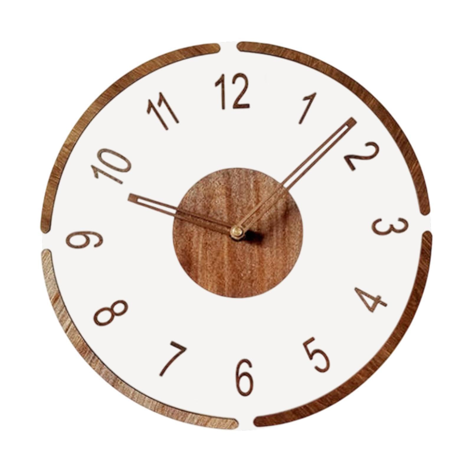 TWISAXC Unique And for Creative Wall Clock Living Room Bedroom Decor Gift Choice For Housewarming Which Complements Various Home, 12 Numbers, Diameter 30cm