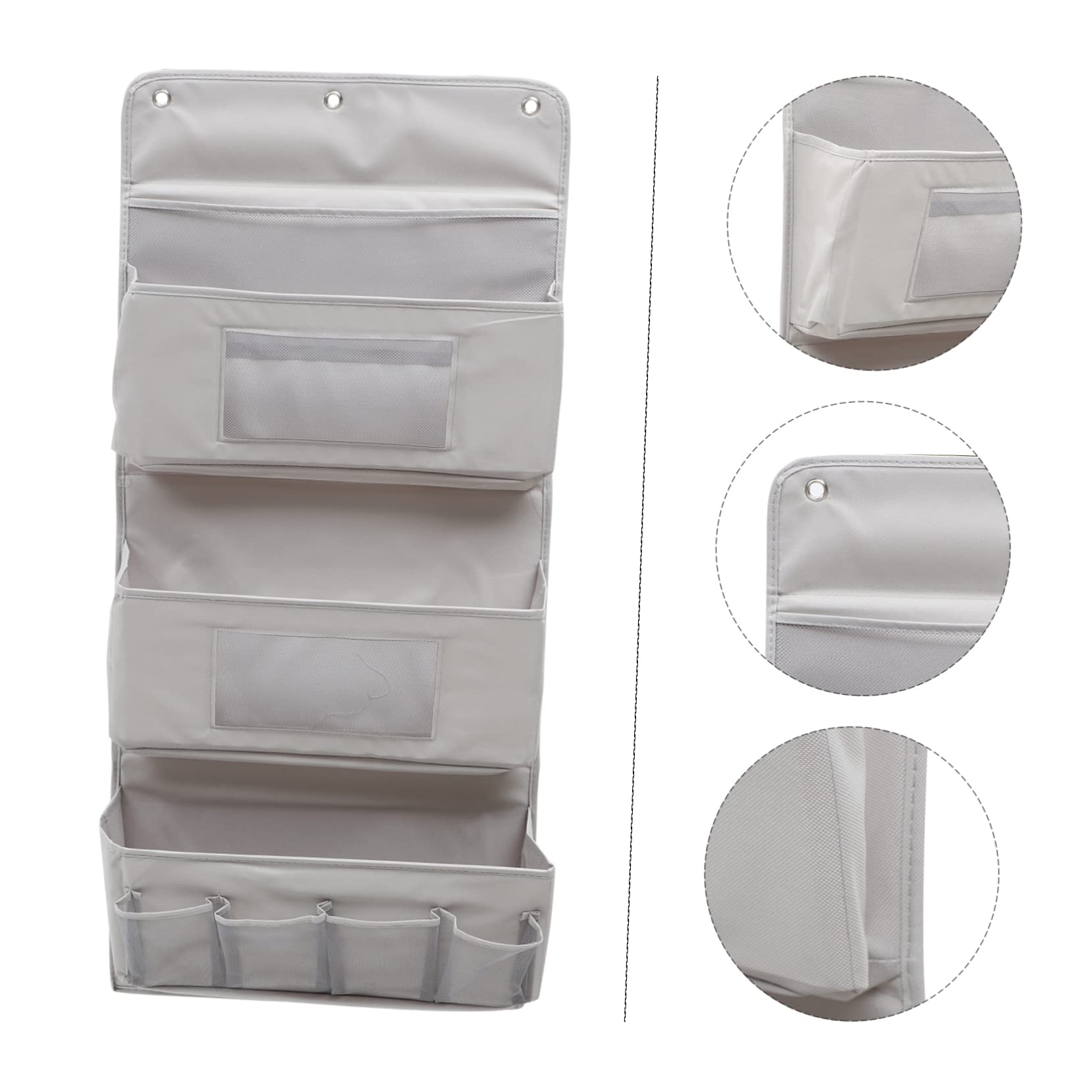Lagige Aufbewahrungstasche Zum Hängen Tür-Organizer Aus Stoff Grauer Wandbehang Mit Mehreren Fächern Für Wohnzimmer Schlafzimmer Küche Und Büro Praktische Home Storage Bag