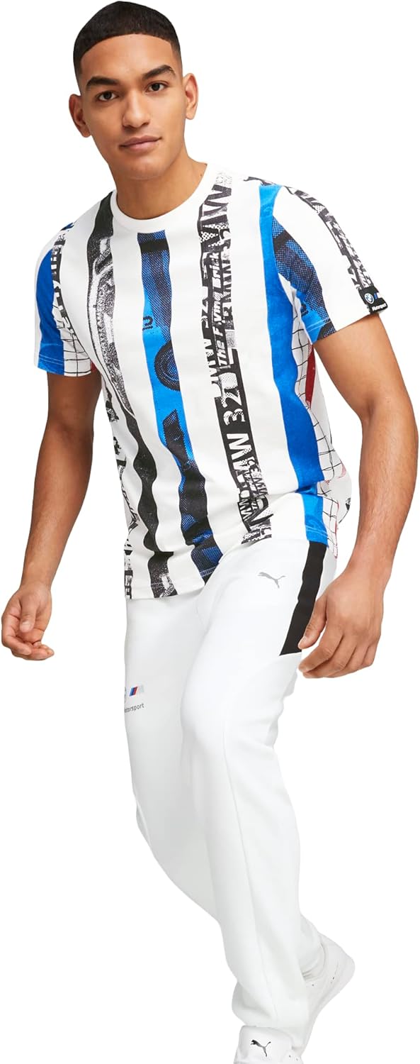 PUMA Men's Standard BMW M Motorsport Striped Tee