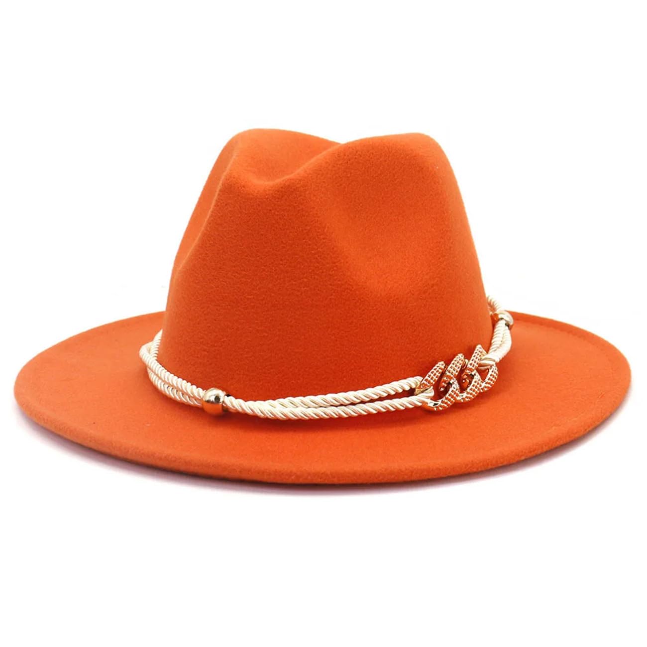 Cappello da donna in feltro Fedoras Autunno Inverno Big Brim Lady Vintage Chiesa Jazz Cappelli