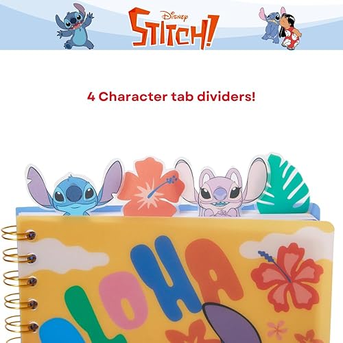 Miniatura 2 de Innovative Designs Stitch Tab - Cuaderno de diario, encuadernado en espiral, 96 páginas rayadas, 8 x 7 pulgadas, amarillo