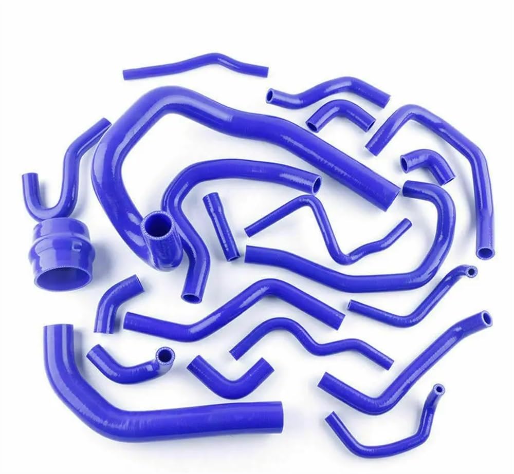 Refrigerante manguitos Compatible Con Toyota Para Supra Para MA70 MK3 7M-GT 7MGTE 3.0L 1986 1987 1988 1989 1990 1991 1992 Kit De Manguera De Radiador De Refrigerante De Silicona Para Automóvil(Blue)