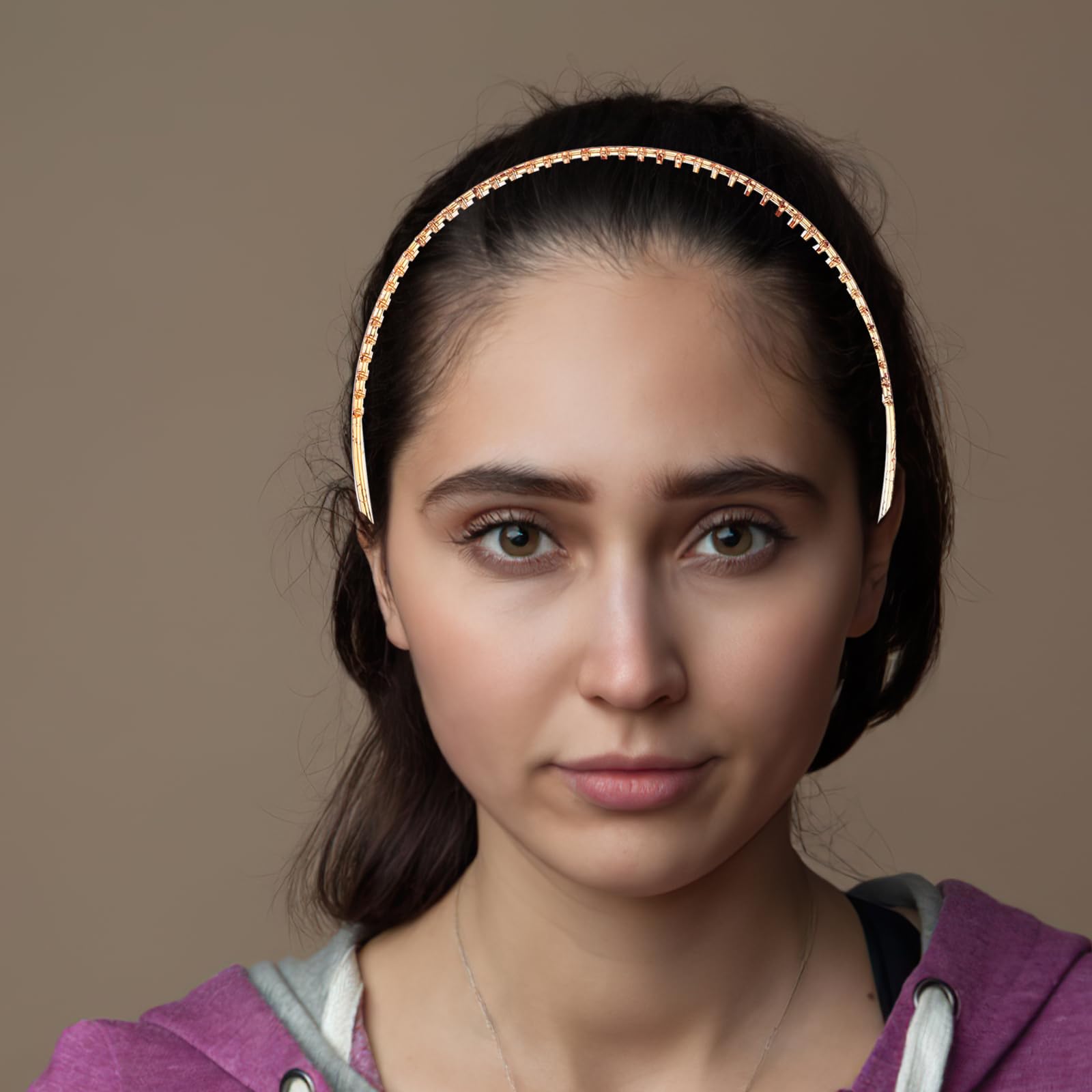 2 fasce per capelli per il lavaggio del viso, fasce per capelli sportive da donna, antiscivolo, con denti