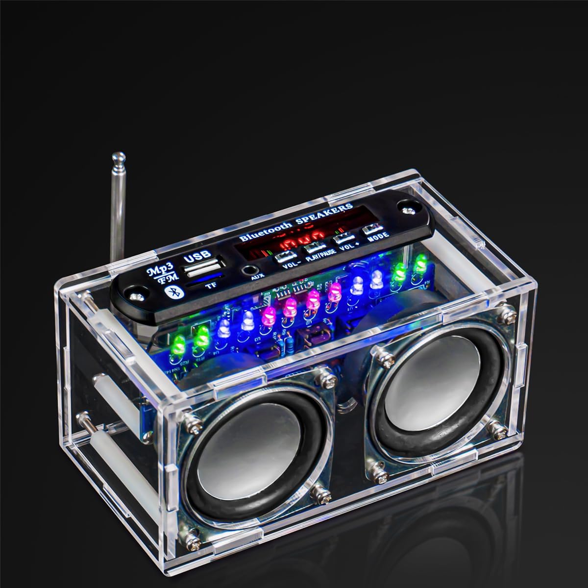 Elektroniczny zestaw spawalniczy, mini wzmacniacz radiowy, 87,5-108 MHz, zestaw DIY, wzmacniacz, głośnik Bluetooth ze spektrum, napęd spawalniczy, części zamienne