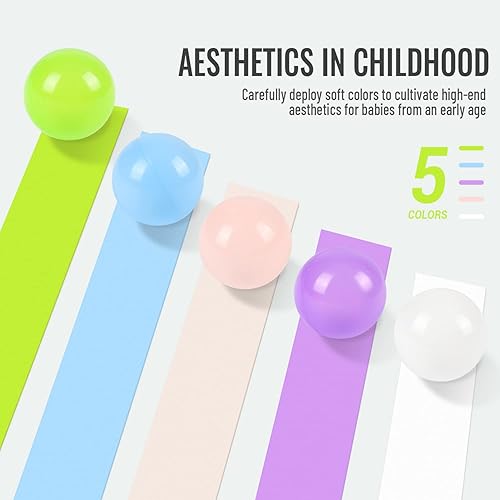 Miniatura 4 de Threggrow Bolas de plástico para hogueras, 100 unidades, sin ftalatos y BPA, incluye una bolsa de almacenamiento reutilizable con cremallera, gran