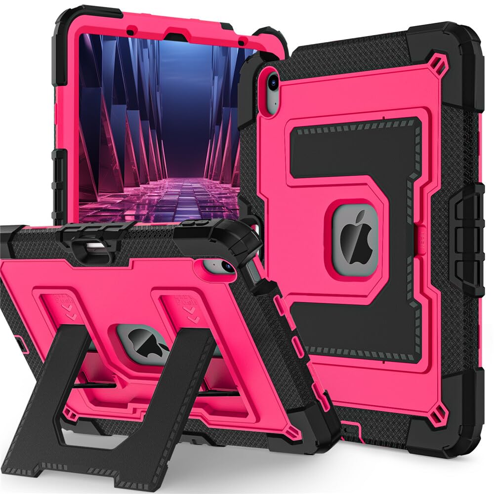 Coque iPad Air 4e génération 10.9 2020 antichoc avec bandoulière - 8