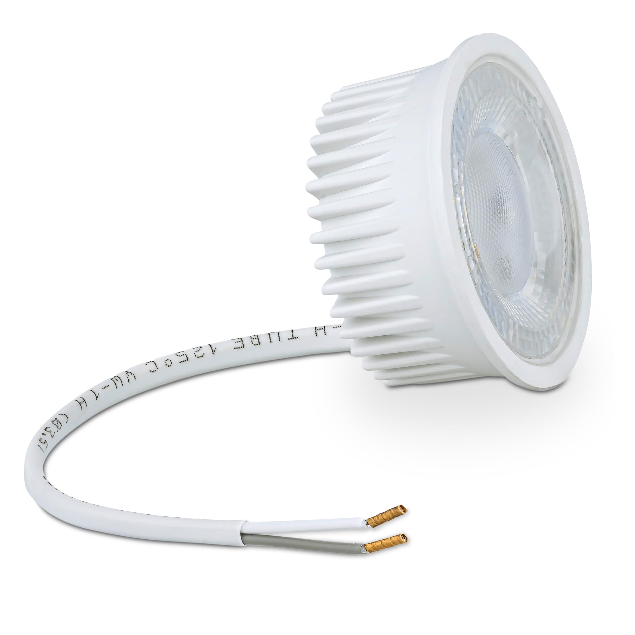 SEBSON Modulo LED 230V Bianco Caldo - Classe di Efficienza Energetica A | Lampadina LED 2,5W, 3000K, 450lm, Sostituisce GU10 MR16 50W, Faretto Incasso ø50x26mm - Set da 10