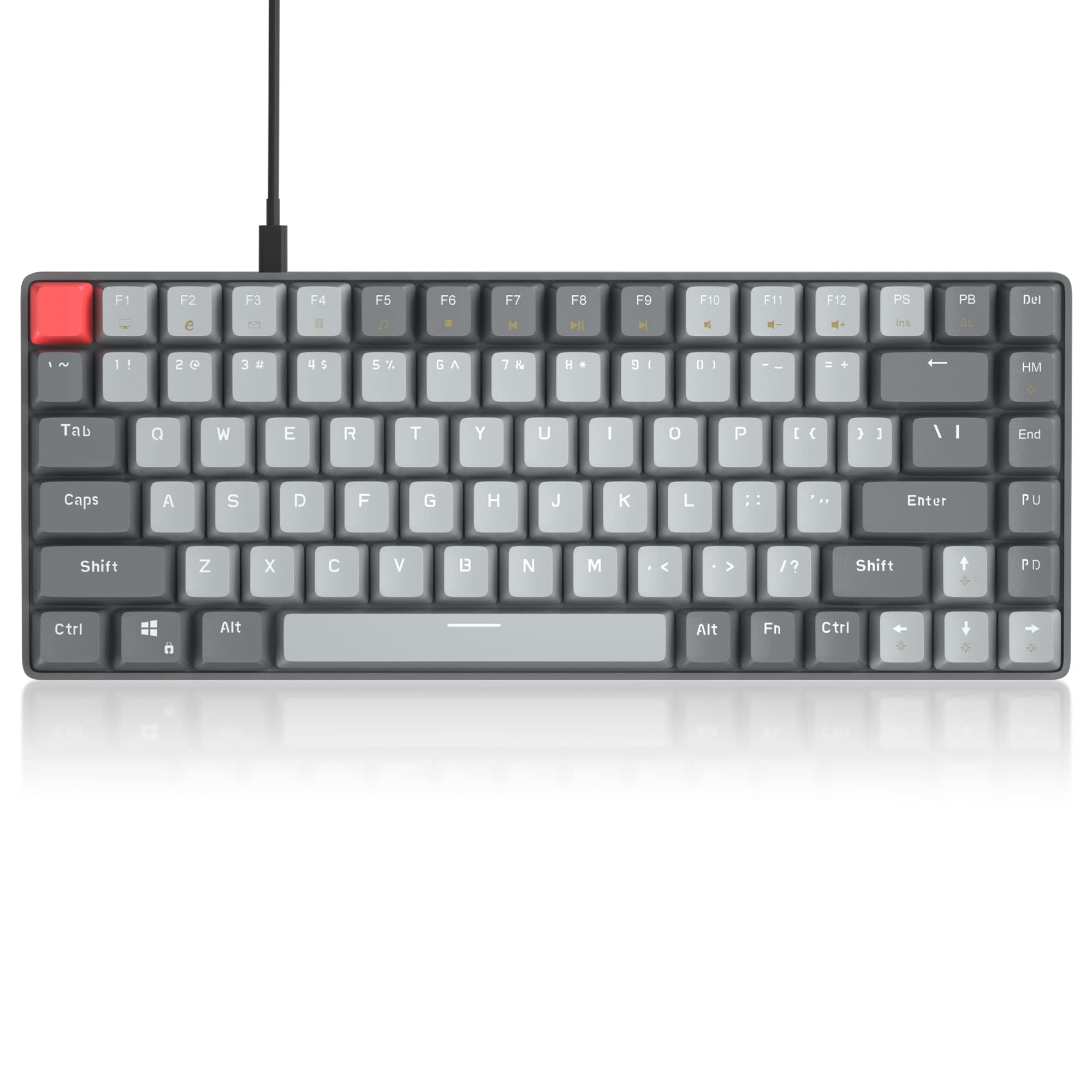 Buy 84 Keys Mechanical Gaming Keyboard, Gray Gaming Keyboard with