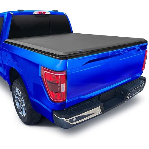 Tyger Auto T1 Soft Roll-up Truck Bed Tonneau Cover Compatible with 2017-2024 Ford F-250 F-350 Super Duty | 6.75' (82") Bed | TG-BC1F9127