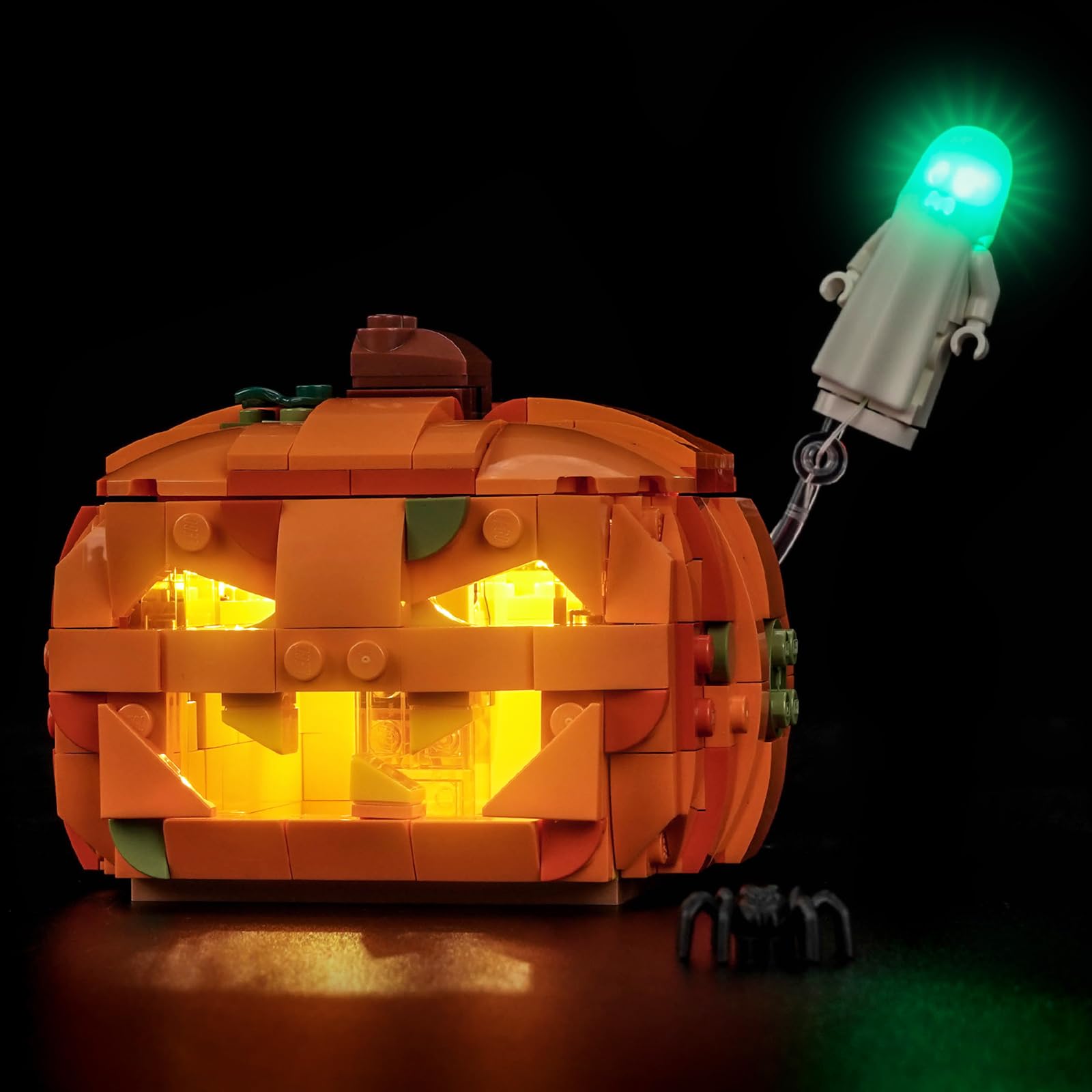 LocoLee LED Light Set compatible with LEGO 40872 Halloween Pumpkin Lantern