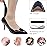 Dr. Foot Heel Grips for Men and Women, Self-Adhesive Heel Cushion Inserts Prevent Heel Slipping, Rubbing, Blisters, Foot Pain, and Improve Shoe Fit - 2 Pairs+ Extra 1 Shoe Horn (Black)